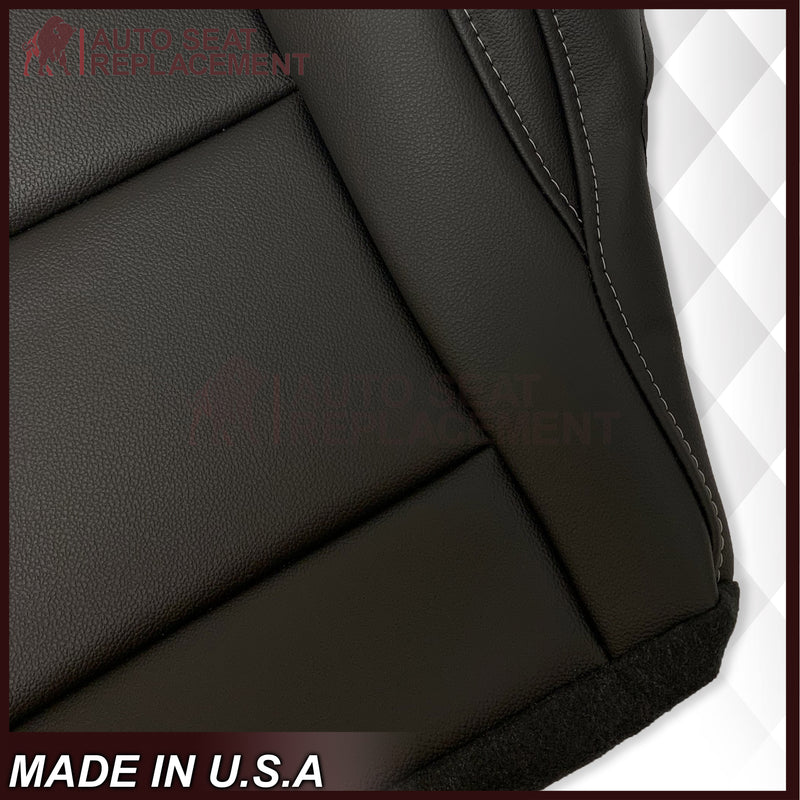 2015-2022 Chevy Colorado LT ZR2 LTZ LS Bottom Seat Covers Black: Choose In Leather or Vinyl