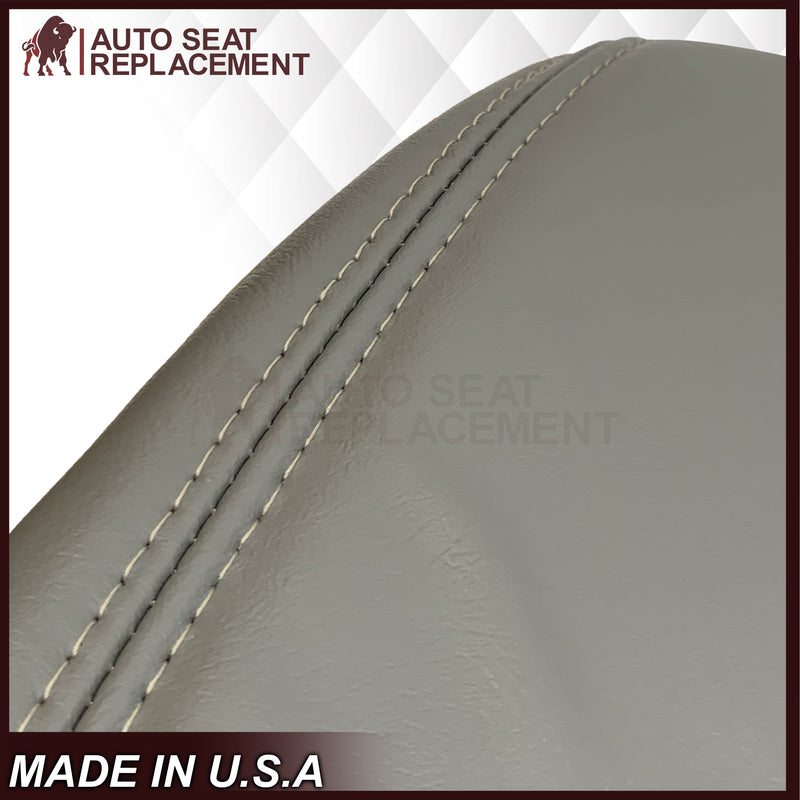 1995-1999 Chevy Silverado & Cheyenne W/T Base Work Truck Replacement Vinyl Bottom & Lean Back Bench Seat Covers: Gray - Auto Seat Replacement