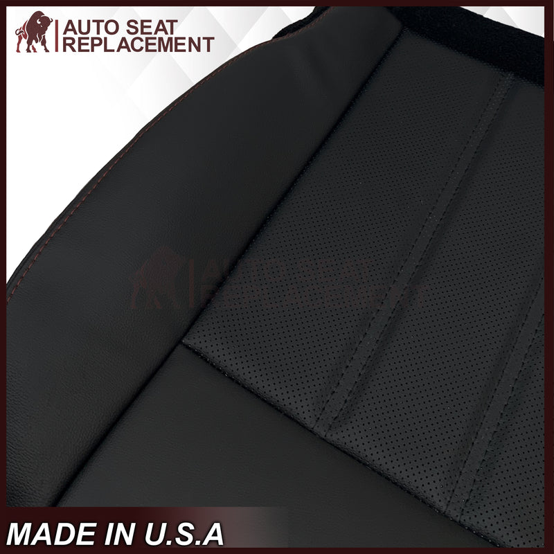 2008 -2020 For Dodge Grand Caravan Front Replacement Seat Cover W/ Red Stitching
