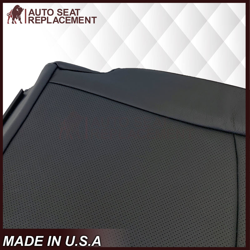 2013 - 2018 Dodge Ram Laramie, Long Horn, Limited Bottom Replacement Seat Cover In Black W/ Gray Pipping