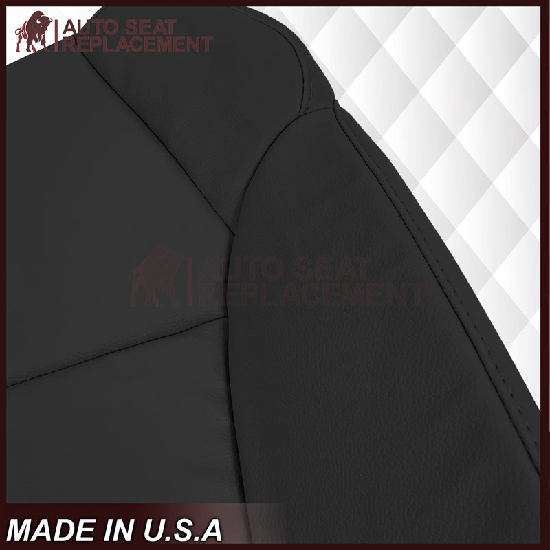 2007 - 2013 Acura MDX Driver Or Passenger Replacement Seat Covers: Non-Perforated Black
