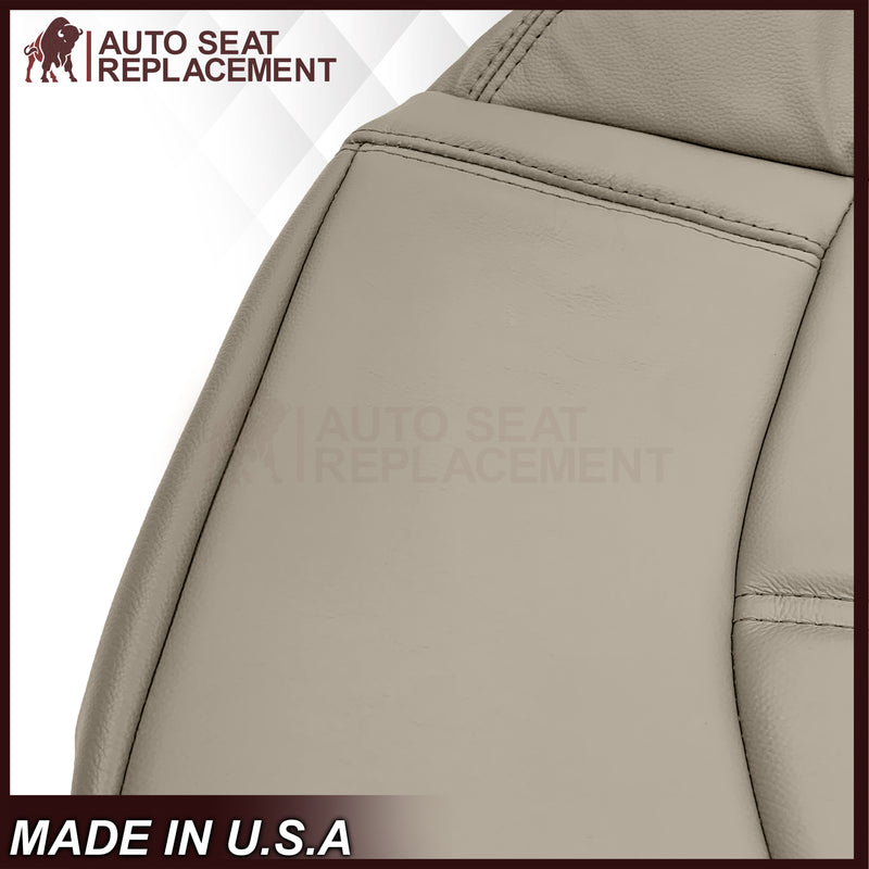 2008-2012 Buick Enclave Second Row Bottom Replacement Seat Covers In Tan: Choose Leather or Syn. Leather - Auto Seat Replacement