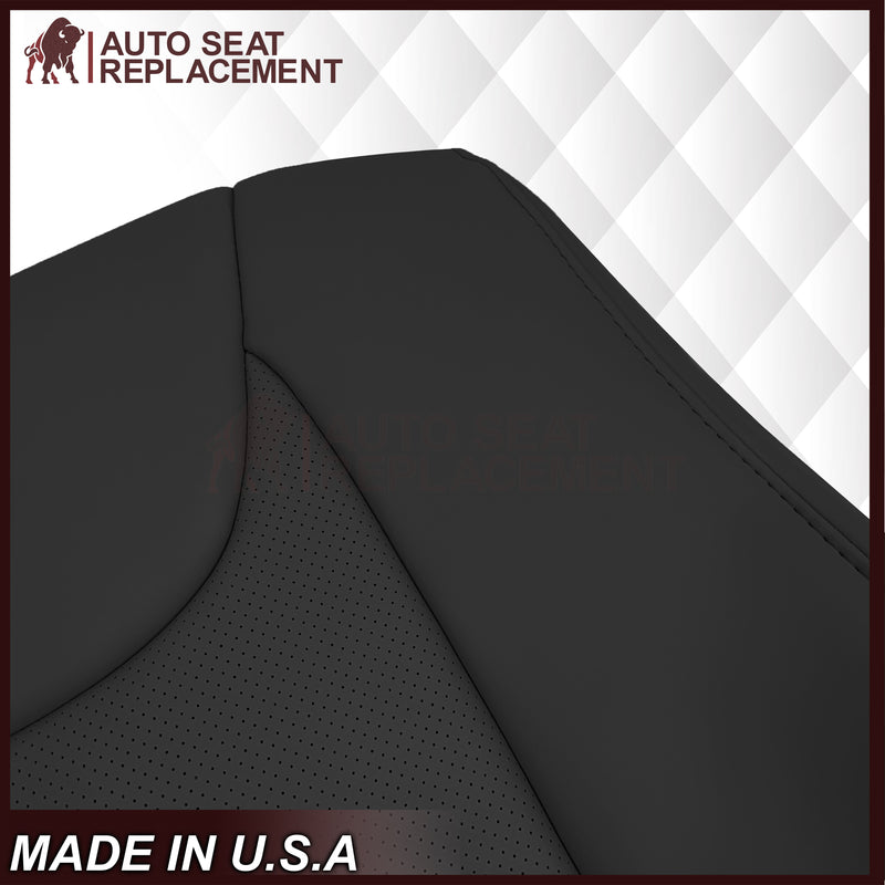 2010-2015 Lexus RX350 RX450H Replacement Synthetic Leather Seat Covers: Black Perforated
