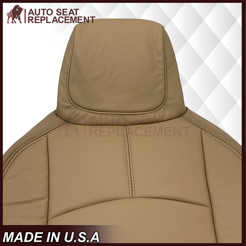 2009-2019 Ford E350 E450 E550 Econoline Van Synthetic Leather Replacement Seat Covers In Tan