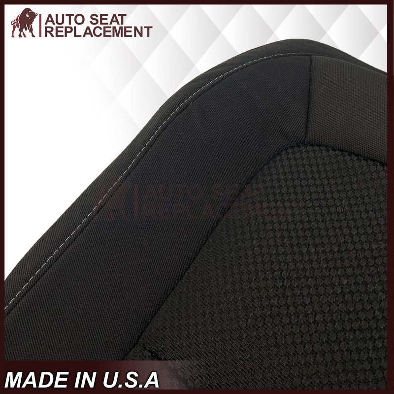 2015-2022 Chevy Colorado ZR2 LTZ LS Driver OR Passenger Side Bottom Cloth Seat Covers Black