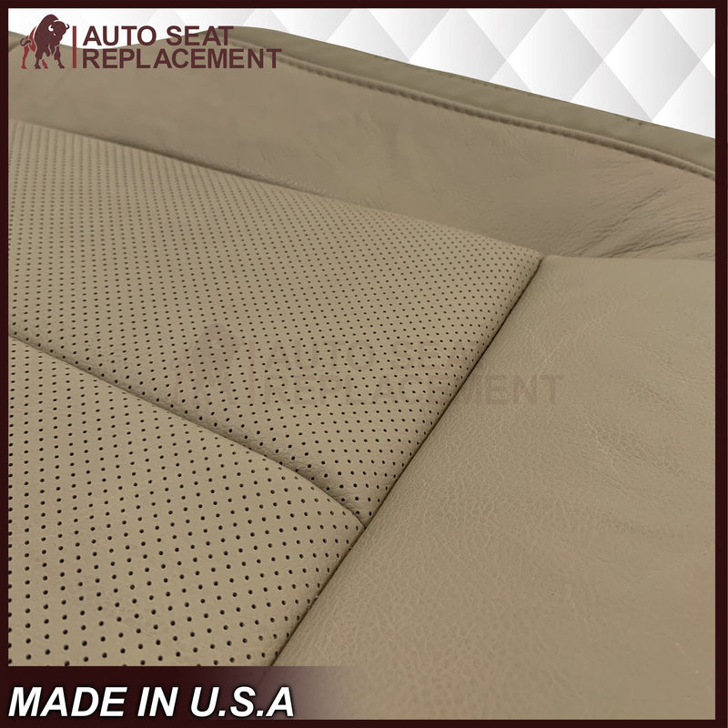 2018-2020 Ford F-150 Lariat Replacement Leather Seat Cover: Tan, Perforated - Auto Seat Replacement