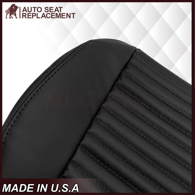 2003-2004 Ford Mustang Mach 1 ONE Replacement Leather Seat Cover in Ebony Black: Choose From Variation - Auto Seat Replacement