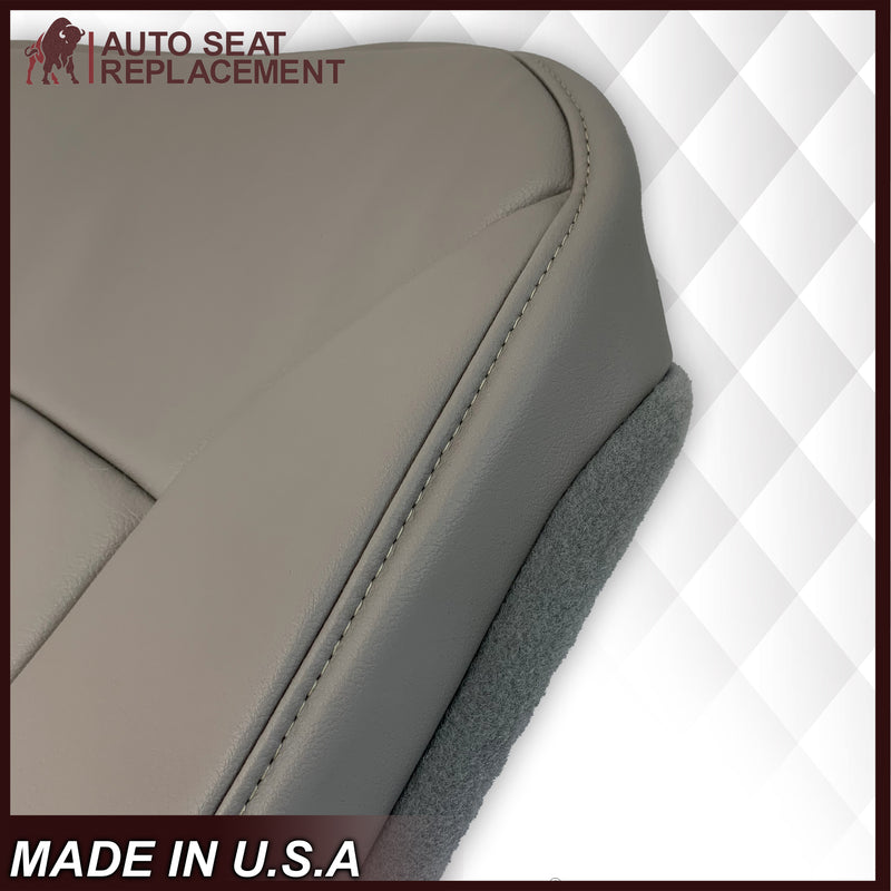 2000-2002 Ford E-Series Econoline Van E150 E250 E350 E450 Replacement Vinyl Seat Cover In SOLID Gray
