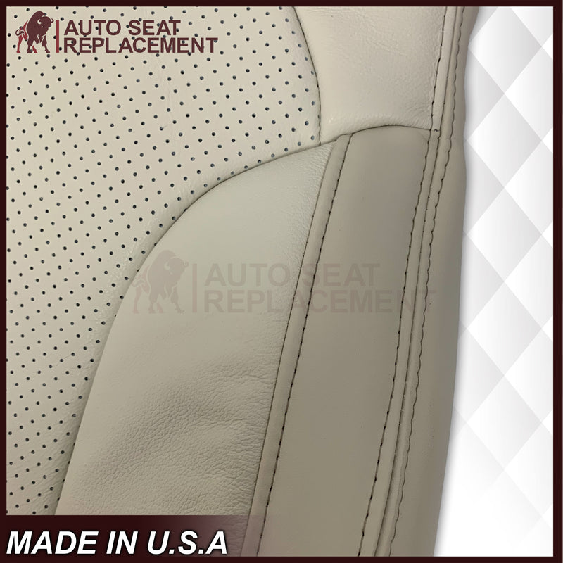 2009 - 2012 Lincoln MKS Replacement Seat Covers in Tan: Choose Genuine Leather or Vinyl