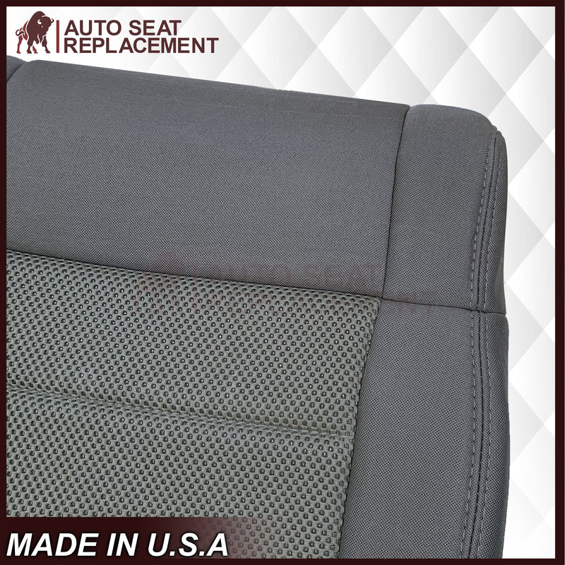 2008-2010 Jeep Wrangler Unlimited Sport-Bottom Replacement Cloth Seat Cover Gray - Auto Seat Replacement