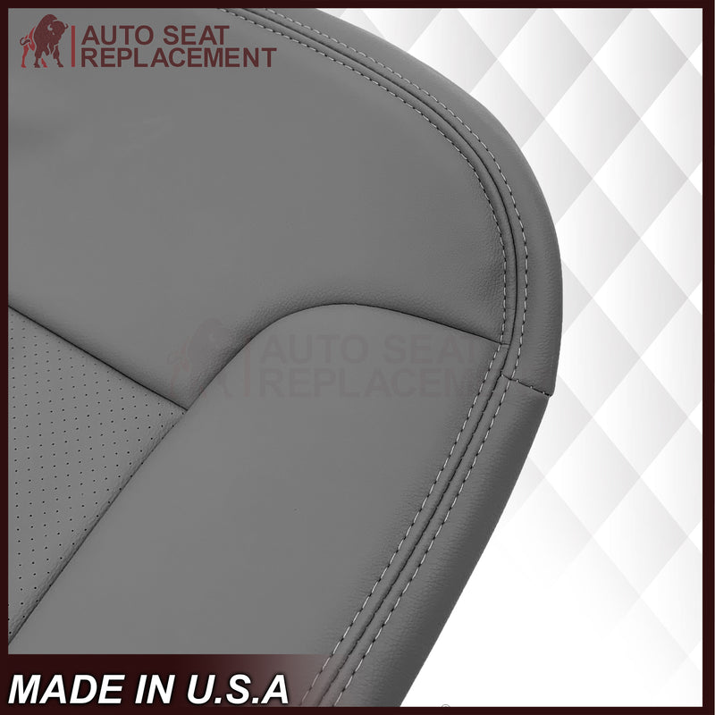 1992 - 1996 Ford Bronco Eddie Bauer Synthetic Leather Seat Cover In Gray - Auto Seat Replacement