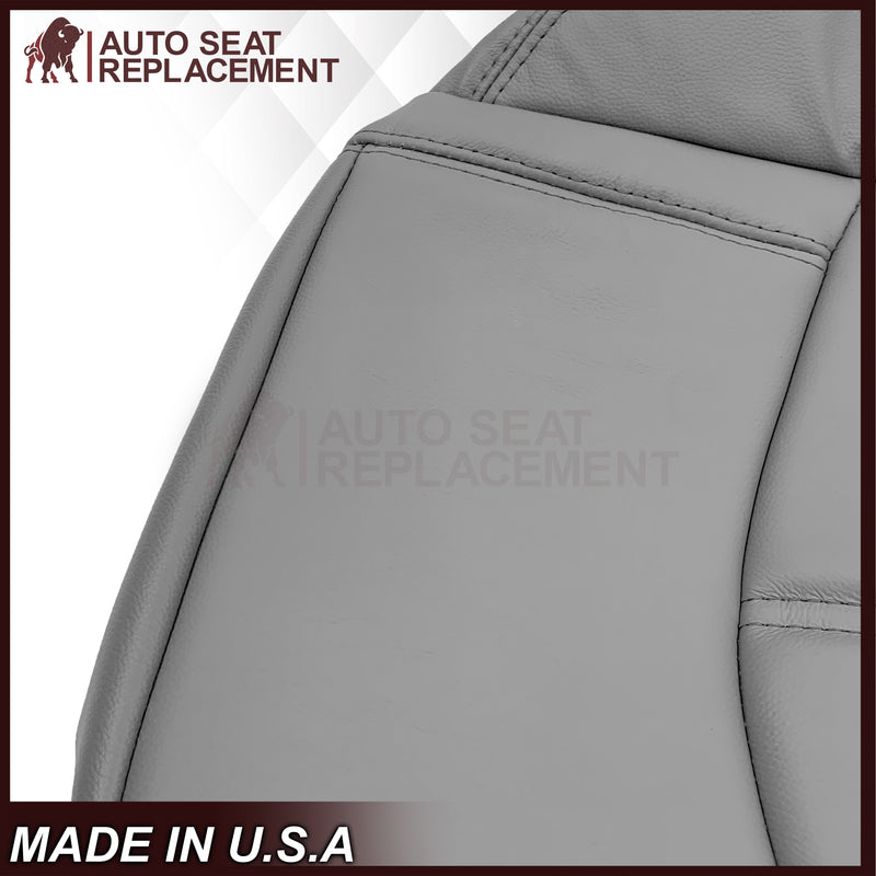 2008-2012 Buick Enclave Second Row Bottom Replacement Seat Covers In Gray: Choose Leather or Syn. Leather - Auto Seat Replacement