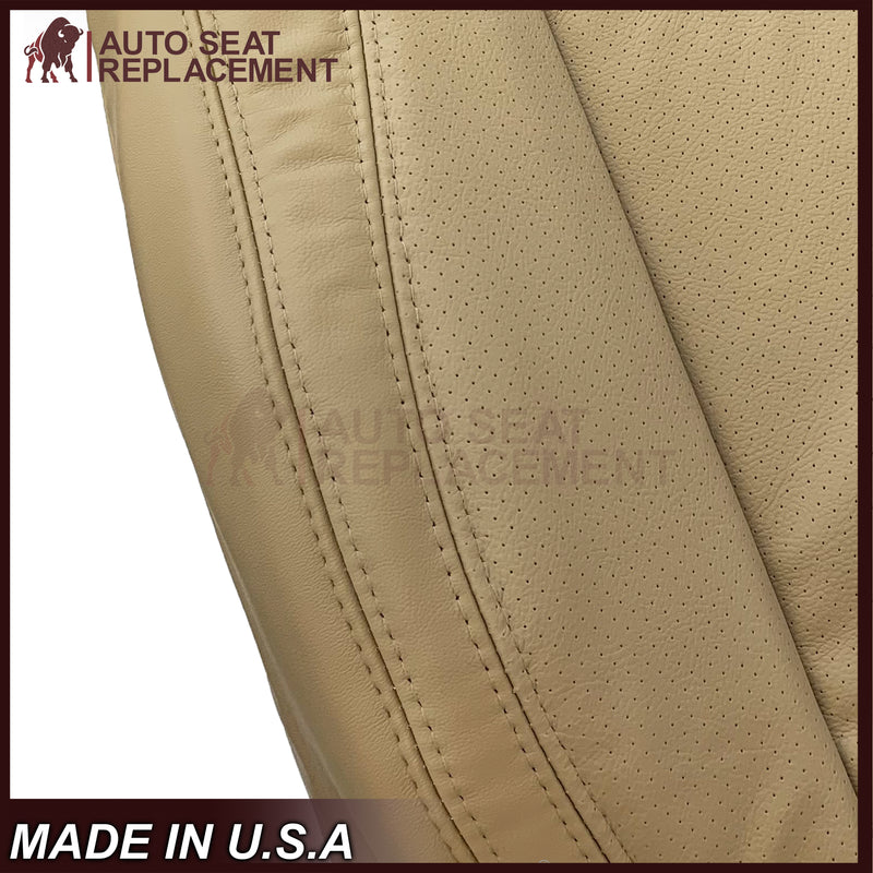 2007 - 2010 Jaguar XK XK-R Genuine Leather OR Synthetic Leather Seat Covers In Caramel Tan