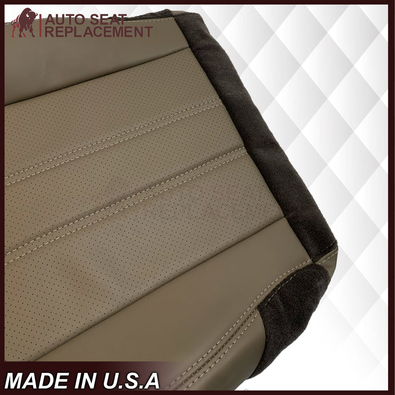 2008 -2020 For Dodge Grand Caravan Front Replacement Seat Cover: Tan Perforated - Auto Seat Replacement