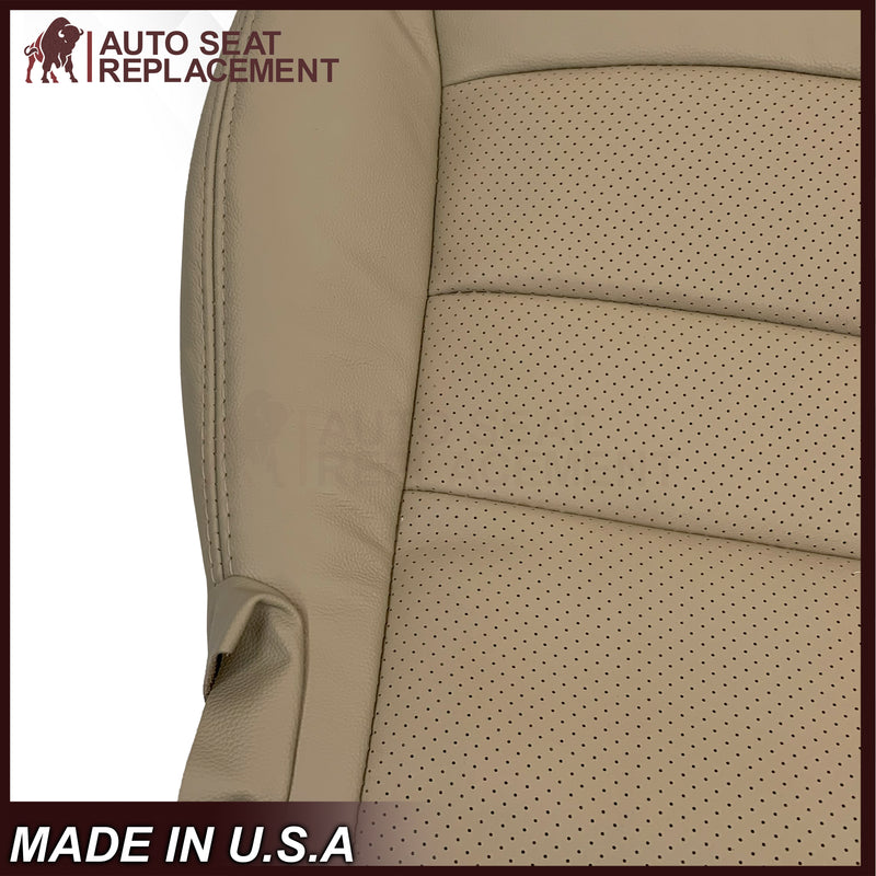 2005-2013 Chevy Corvette C6 Replacement Seat Covers: Tan Perforated