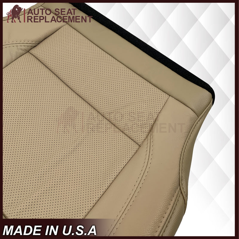 2016-2019 Ford Explorer Limited Replacement Leather or Synthetic Leather Seat Cover: Tan Perforated - Auto Seat Replacement