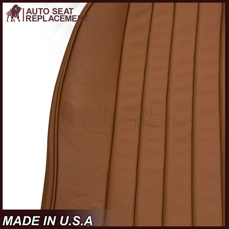 1972-1989 Mercedes Benz R107 Leather seat Covers 280SL 450SL 380SL 560SL W107 SL In Saddle Brown - Auto Seat Replacement