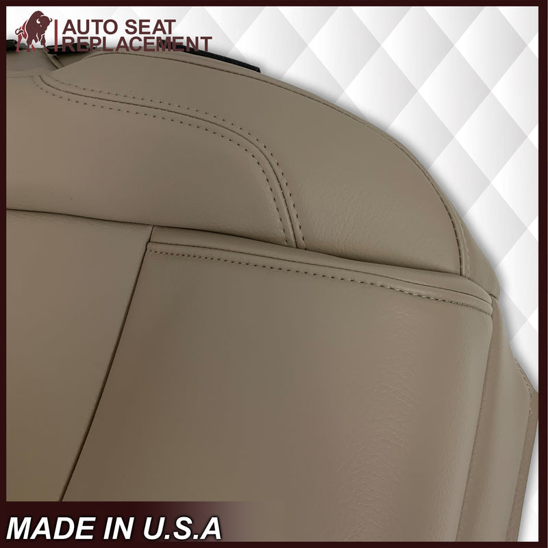 2011 - 2015 Ford Explorer Replacement Leather Bottom Seat Covers In Gray: Choose Leather OR Vinyl