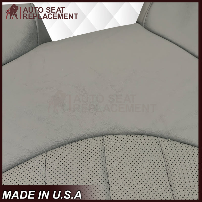 2008-2012 Buick Enclave Perforated Replacement Seat Covers In Gray: Choose Leather or Syn. Leather
