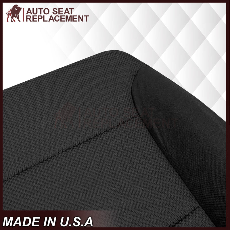 2014-2019 GMC Sierra SLE SLT Z71 Replacement Cloth Seat Cove: Black - Auto Seat Replacement