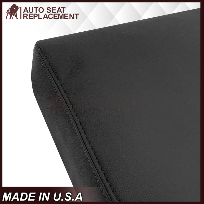 2002 - 2008 Dodge Ram 1500 2500 3500 Console Lid Armrest Synthetic Leather Cover In Very Dark Gray - Auto Seat Replacement