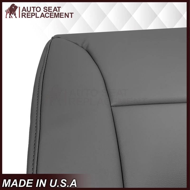 2000-2010 Ford F-650 F-750 Air Ride Heavy Duty Driver Side Bottom Replacement Seat Cover in Gray Vinyl - Auto Seat Replacement