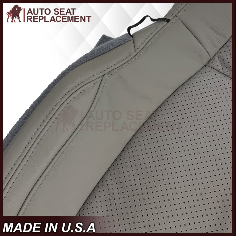 2015 - 2017 Ford F-150 Lariat Gray Replacement Seat Covers in Perforated Leather or Synthetic Leather