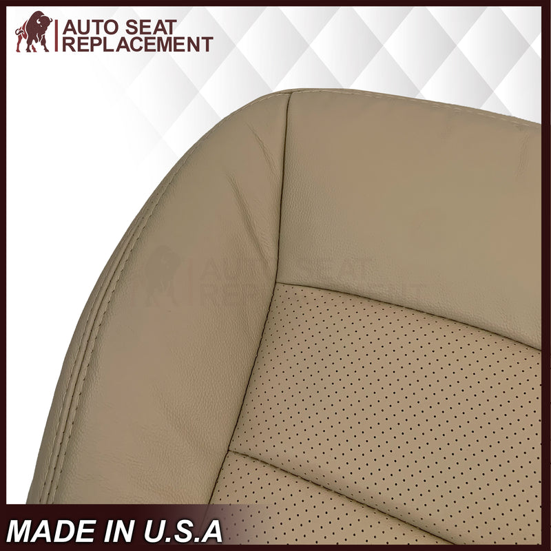 2005-2013 Chevy Corvette C6 Replacement Seat Covers: Tan Perforated