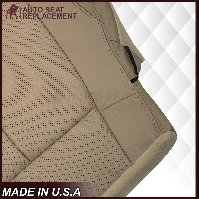 2018-2020 Ford F-150 Lariat Replacement Leather Seat Cover: Tan, Perforated - Auto Seat Replacement