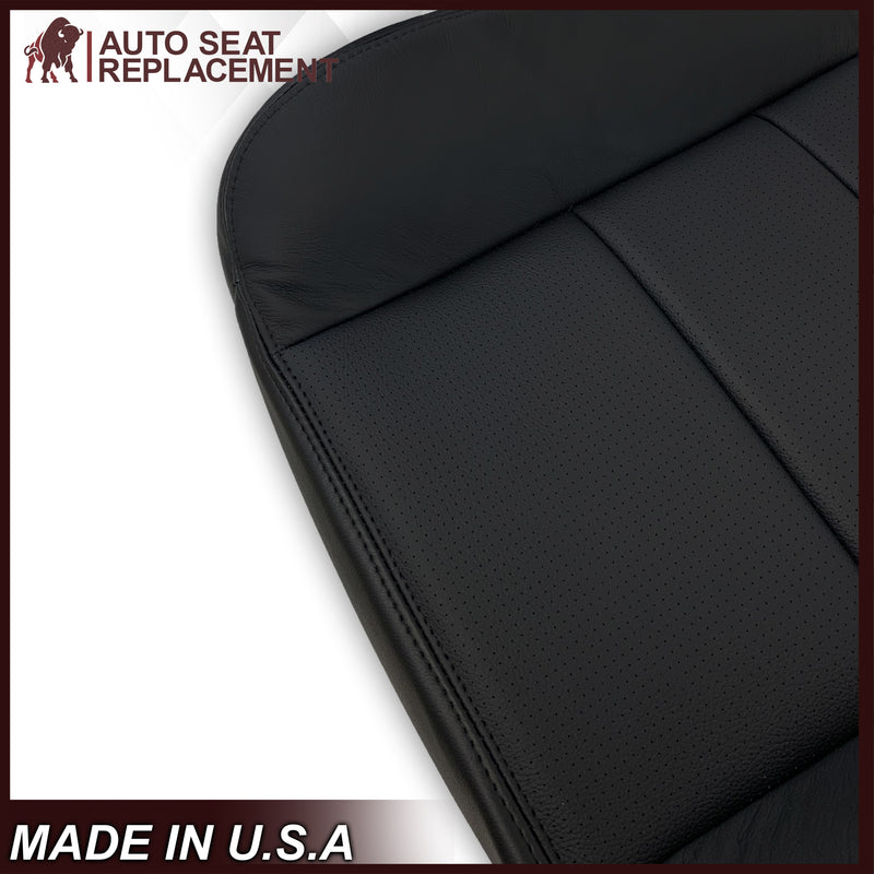 2001 2002 2003 Ford F350/F250 Lariat Extended Cab Perforated Seat Cover in Black: Choose Leather OR Vinyl