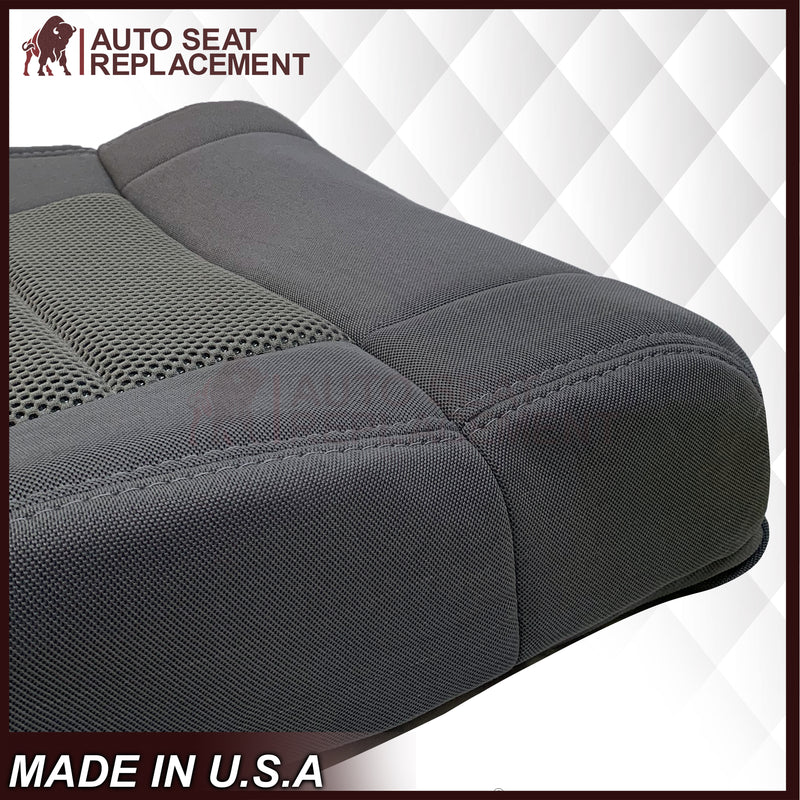 2008-2010 Jeep Wrangler Unlimited Sport-Bottom Replacement Cloth Seat Cover Gray - Auto Seat Replacement