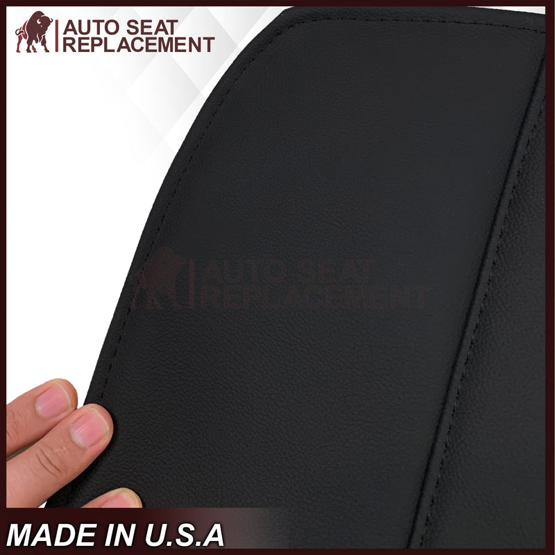 2004 Dodge Ram 1500 SLT Quad Cab Leather or Synthetic Leather With Suede Insert Replacement Seat Covers In Dark Slate "Dark Gray"