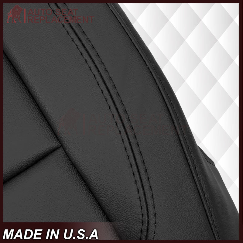 2019-2023 Chevy Tahoe, Suburban Solid Leather Replacement Seat Cover In Black - Auto Seat Replacement