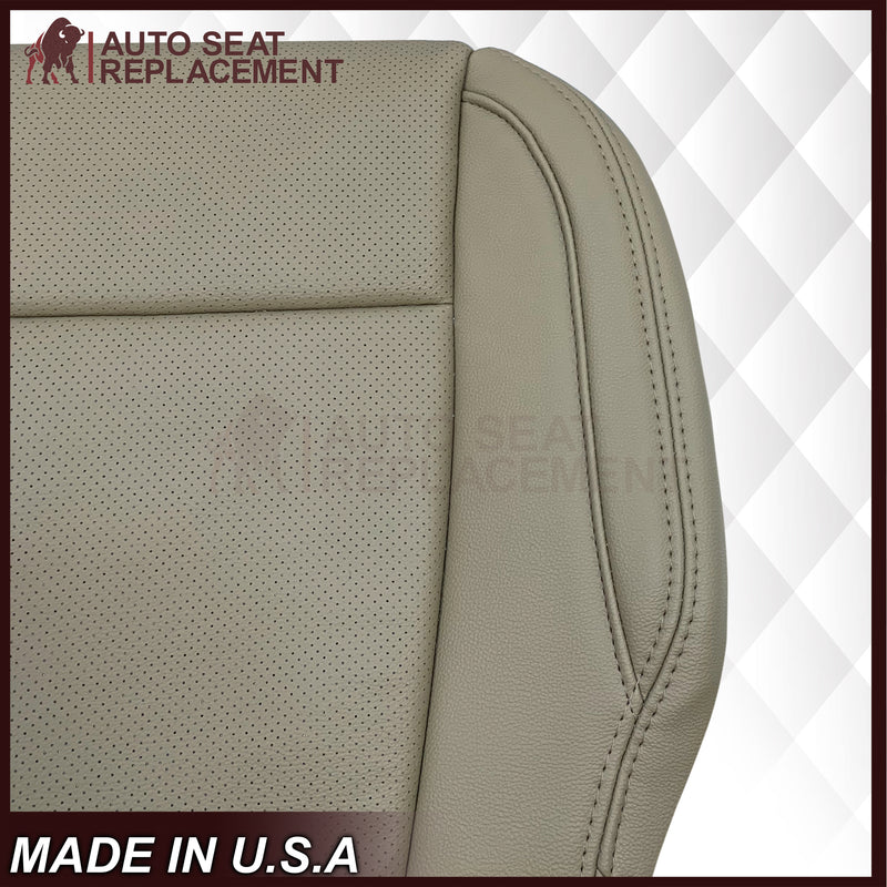 2015-2017 Ford F-150 Lariat Light Cashmere Tan Replacement Seat Covers in Genuine Leather or Synthetic Leather: Choose your pieces
