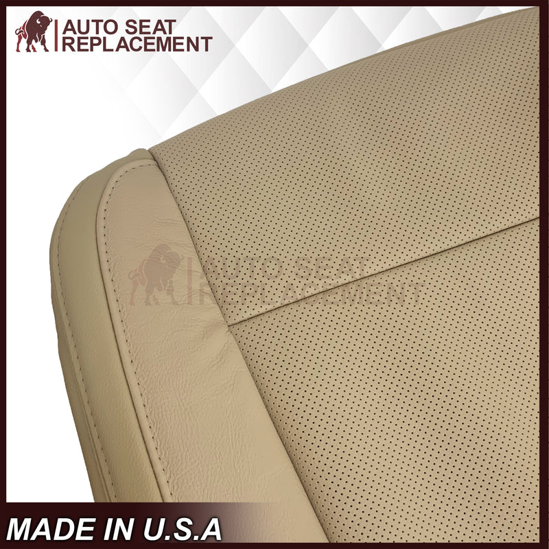 2015-2017 Ford F-150 Lariat Light Cashmere Tan Replacement Seat Covers in Genuine Leather or Synthetic Leather