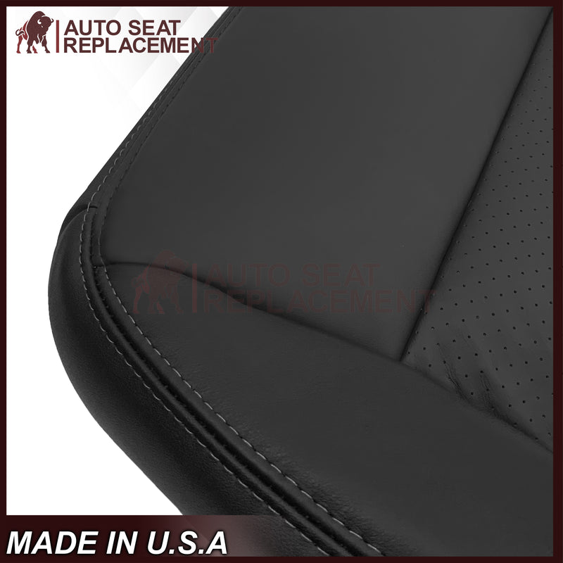 2005 - 2013 Chevy Corvette Replacement Black Perforated Seat Covers