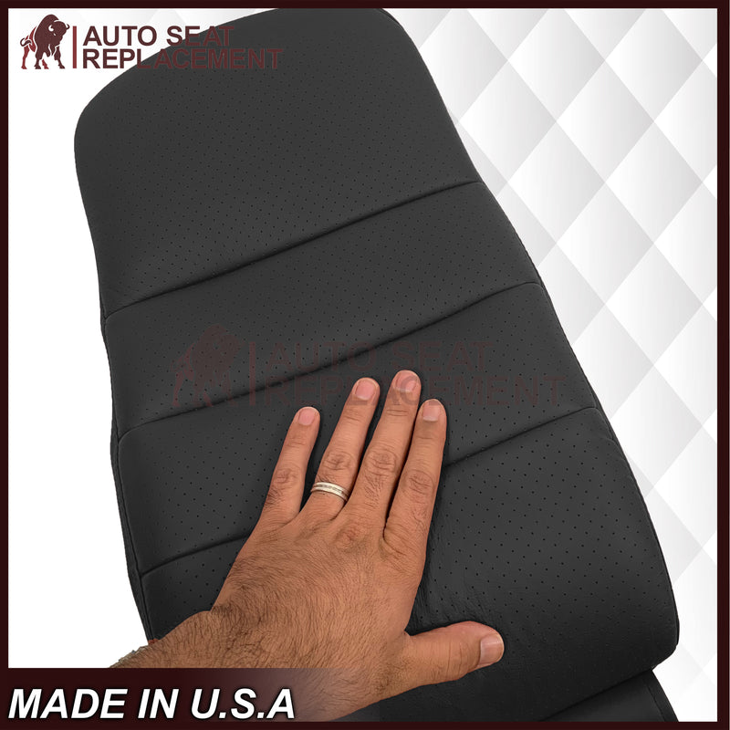 2005 - 2013 Chevy Corvette Replacement Black Perforated Seat Covers