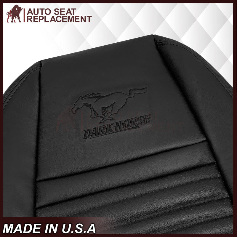 2003-2004 Ford Mustang Mach 1 ONE Replacement Leather Seat Cover in Ebony Black: Choose From Variation - Auto Seat Replacement