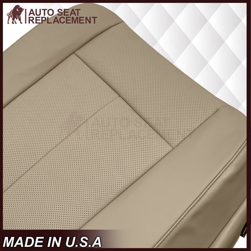 2007-2014 Ford Expedition Eddie Bauer/XLT Replacement Perforated Genuine Leather/Syn. Leather Seat Cover In Tan - Auto Seat Replacement