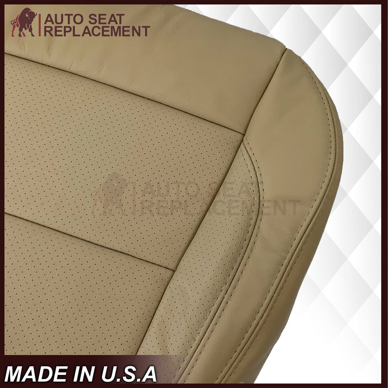 2007 - 2010 Jaguar XK XK-R Genuine Leather OR Synthetic Leather Seat Covers In Caramel Tan