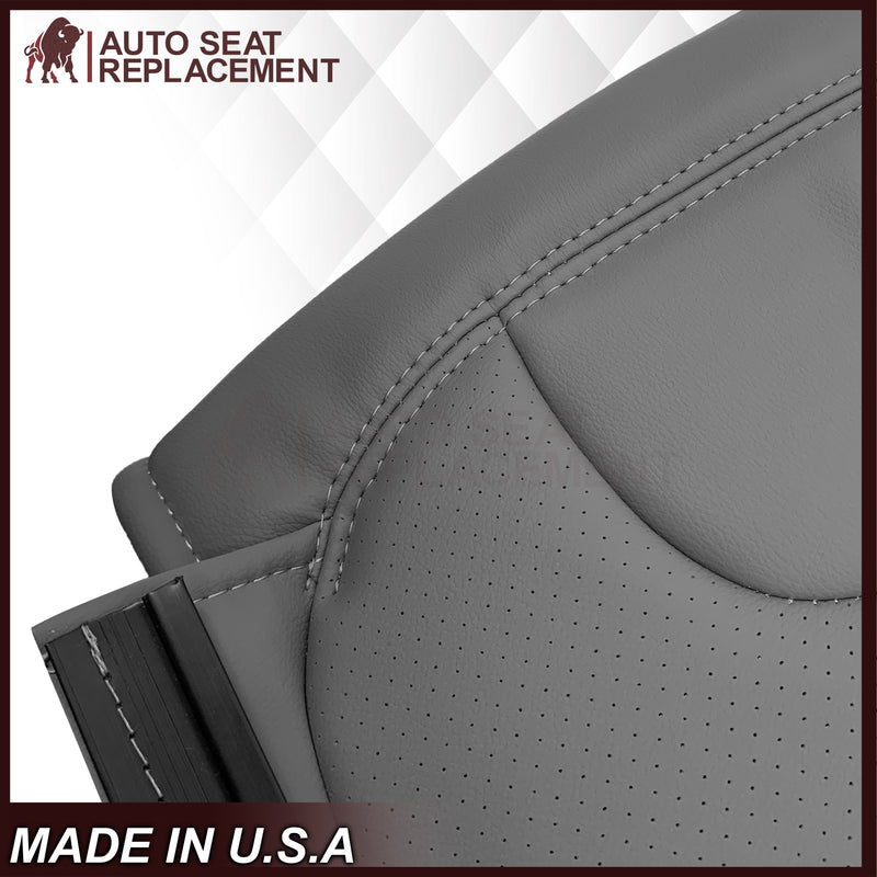 1992 - 1996 Ford Bronco Eddie Bauer Synthetic Leather Seat Cover In Gray - Auto Seat Replacement