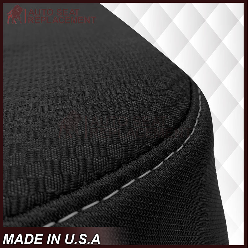 2014-2019 GMC Sierra SLE SLT Z71 Replacement Cloth Seat Cove: Black - Auto Seat Replacement