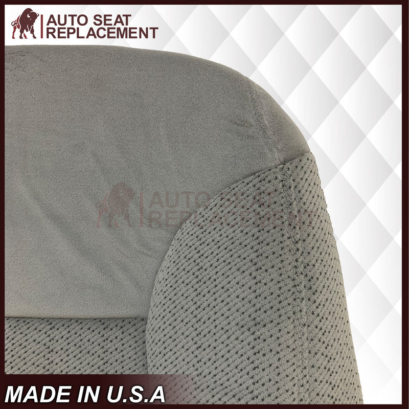 1995 - 1999 Chevy Tahoe & Suburban Gray Cloth Replacement Front Seat Covers ( Pewter Gray )