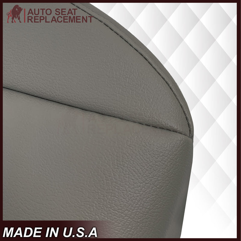 2007 - 2013 Acura MDX Driver Or Passenger Replacement Seat Covers: Non-Perforated Gray