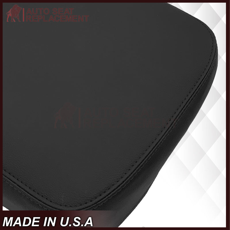 2002 - 2008 Dodge Ram 1500 2500 3500 Console Lid Armrest Synthetic Leather Cover In Very Dark Gray - Auto Seat Replacement