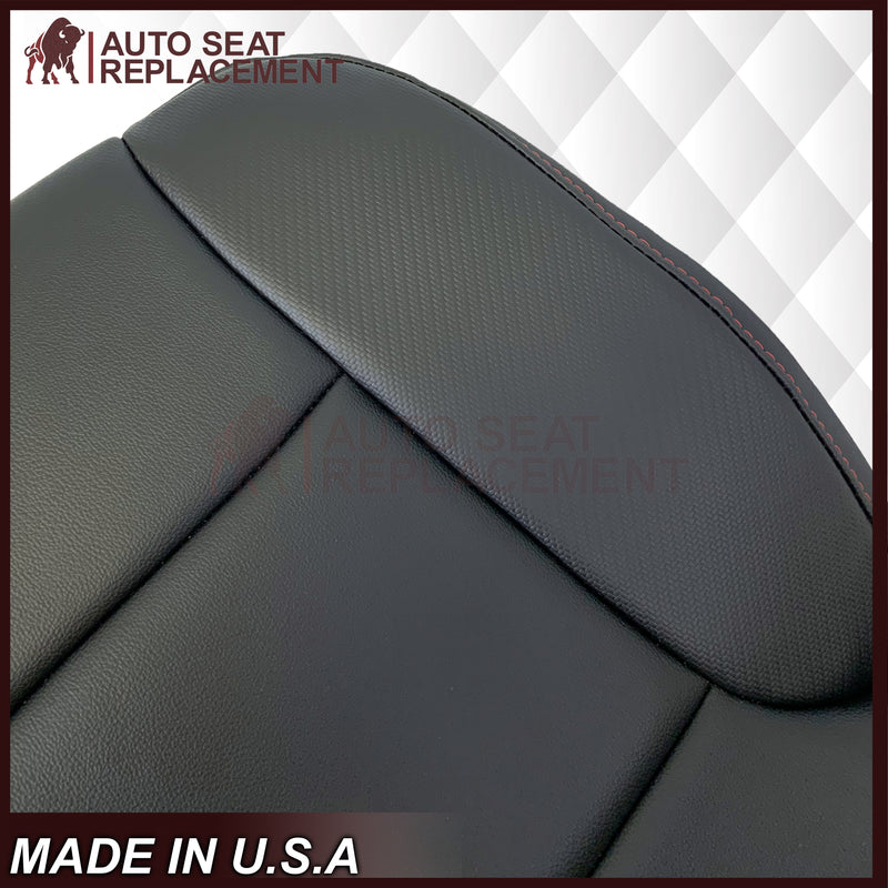 2014 - 2019 GMC Sierra All-Terrain Black Leather Replacement New Front Seat Covers