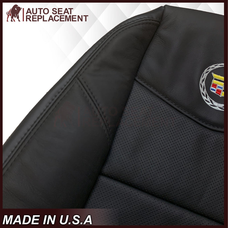 2007-2014 Cadillac Escalade Perforated Genuine Leather or Synthetic Leather Seat Cover in Black: Choose From Variation