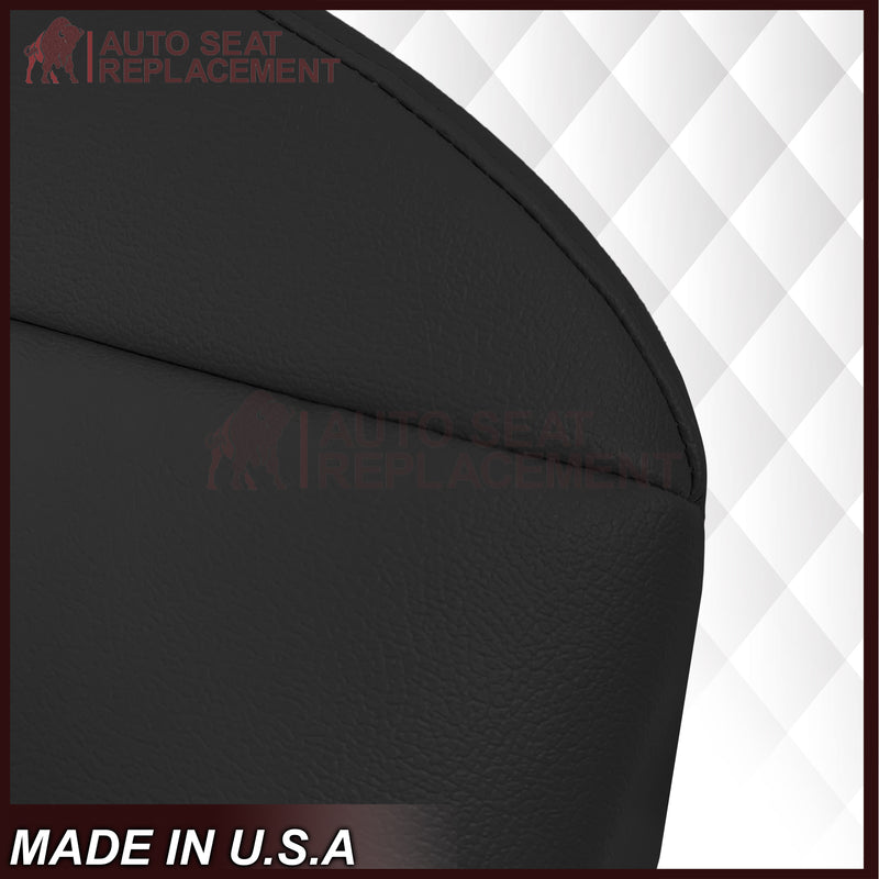 2007 - 2013 Acura MDX Driver Or Passenger Replacement Seat Covers: Non-Perforated Black
