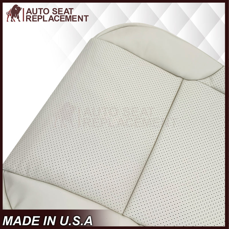 2010-2017 Lexus GX460 Replacement Perforated Synthetic Leather Seat Cover In Ecru “Off-White/Cream”