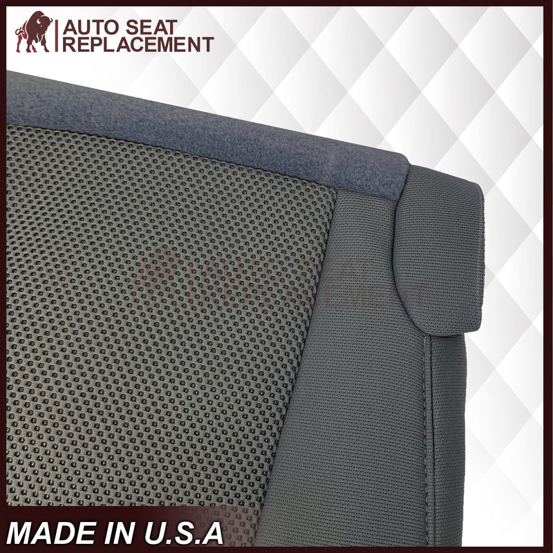 2009 - 2015 Toyota Tacoma Driver OR Passenger Side Bottom Replacement Cloth Seat Covers In Gray